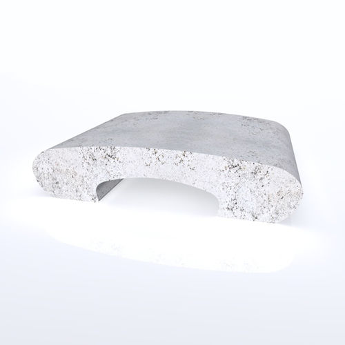 Contemporary public bench - botta - Arredo di Pietra srl - travertine / without backrest / without armrests