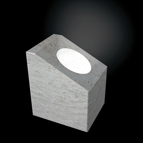 Urban bollard light - luce - Arredo di Pietra srl - contemporary / travertine / LED