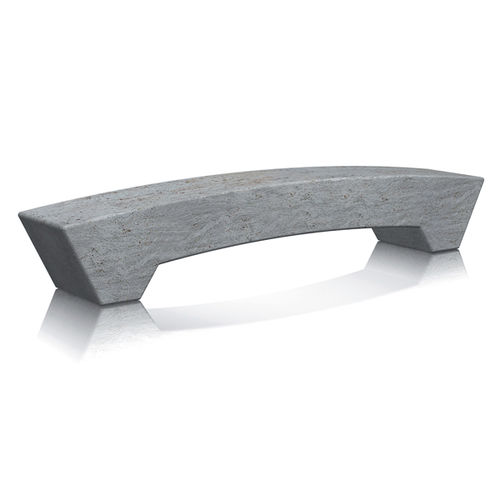 Contemporary public bench - rialto - Arredo di Pietra srl - travertine / without backrest / without armrests