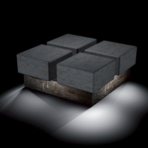 Contemporary public bench - perquattro luce - Arredo di Pietra srl - travertine / without backrest / without armrests