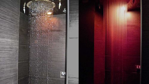 Walk-in shower - THREE-SEASON  - INTERVAP EUROPA SLU - steel / for spas / for sauna