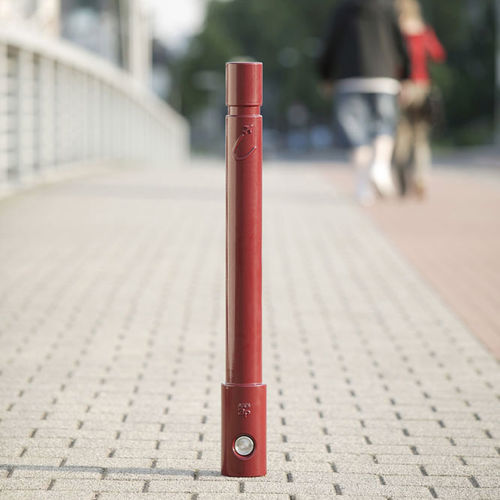 Parking prevention bollard - 024 - ABES S.à r.l. Public Design - stainless steel / cast aluminum / removable