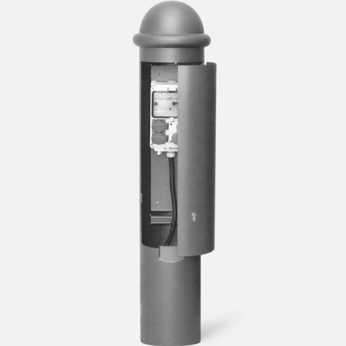 Parking prevention bollard - 300-2 - ABES S.à r.l. Public Design - electrical distribution / galvanised steel / cast aluminum