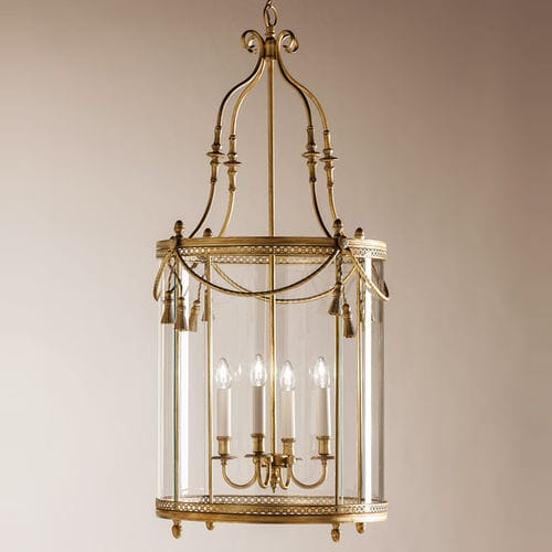 Pendant lamp - LANTERNA: 3111X SERIES - ZONCA SPA - glass / gold / traditional