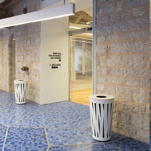Steel ashtray - EVOLUTION - univers & cité | mobilier urbain - stainless steel / outdoor / for public space