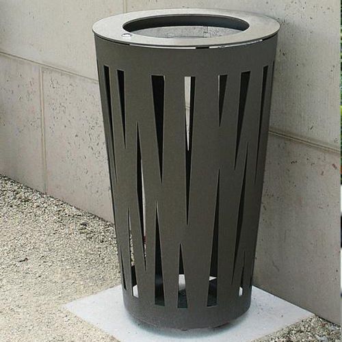 Public trash can - EVOLUTION - univers & cité | mobilier urbain - recycling / steel / stainless steel