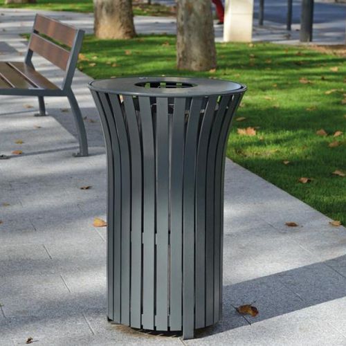 Public trash can - SOLIS  - univers & cité | mobilier urbain - recycling / wall-mounted / steel