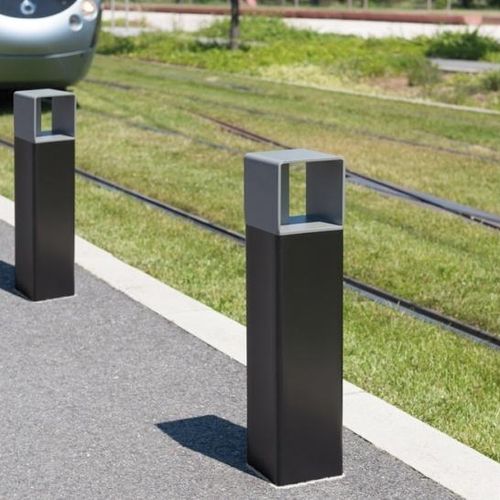 Security bollard - ZÉO - univers & cité | mobilier urbain - removable / semi-automatic / steel
