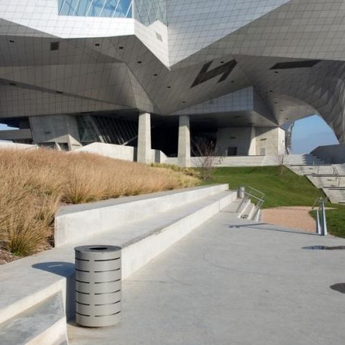 Public trash can - AMANDINE - univers & cité | mobilier urbain - recycling / floor-standing / wall-mounted