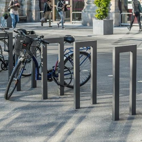 Floor-mounted bike rack - CINÉO - univers & cité | mobilier urbain - secure / for public space / steel