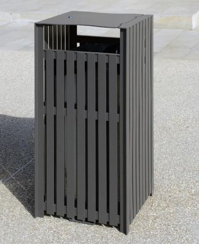 Public trash can - SYNERGIE - univers & cité | mobilier urbain - recycling / steel / anti-terrorism