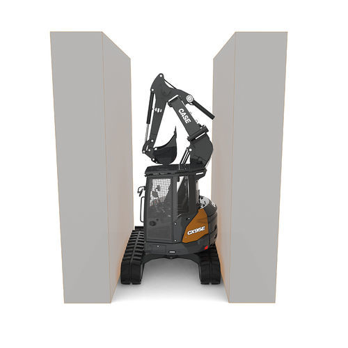Medium excavator - CX95E - Case Construction - crawler / compact / diesel