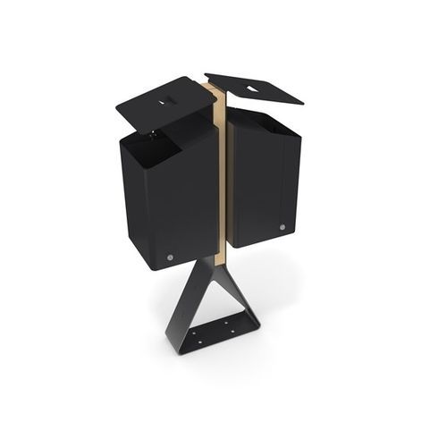 Public trash can - BERMUDA - Cemer Kent Ekipmanlari San. Tic. Ltd. Sti - floor-standing / metal / with built-in ashtray