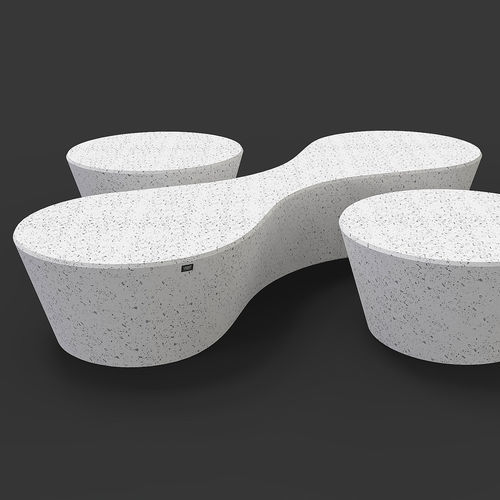 Contemporary public bench - INFINITY - VASART URBAN DESIGN - concrete / without backrest / without armrests