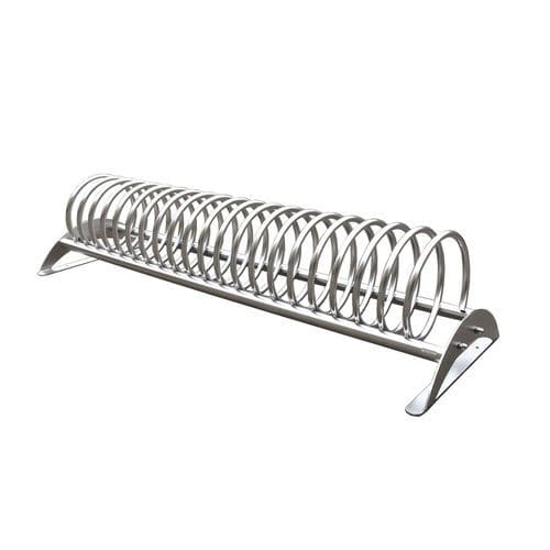 Floor-mounted bike rack - SPRING - VASART URBAN DESIGN - for public space / stainless steel / painted metal