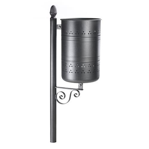 Public trash can - EPOQUE - VASART URBAN DESIGN - floor-standing / painted metal / without lid