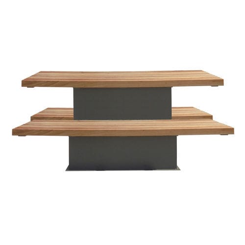Contemporary picnic table - NAVY - VASART URBAN DESIGN - wooden / painted metal base / rectangular