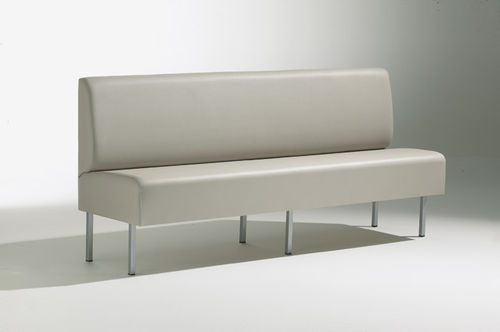 Contemporary upholstered bistro bench - SNACK - SOCA - leather / contract / for restaurant