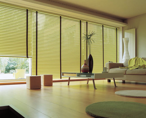 Venetian blinds - FRANCIAFLEX - for window / aluminum / motorized