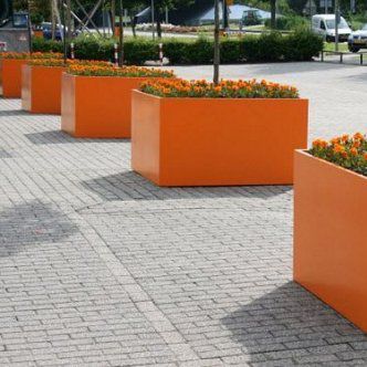 Aluminum planter - ACER / AESCULUS - Greenmax - rectangular / square / round