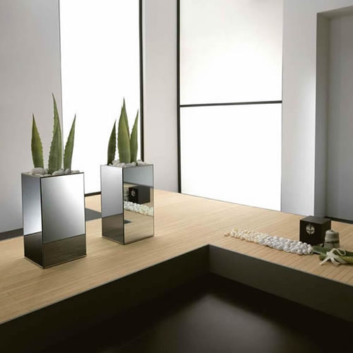 Metal planter - LINGO - TONELLI Design - rectangular / contemporary / indoor