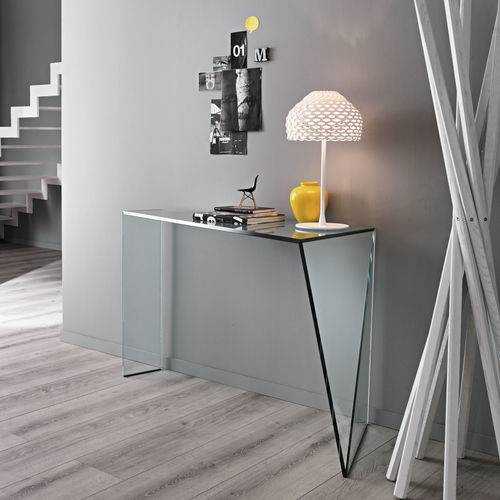 Contemporary sideboard table - PENROSE - TONELLI Design - glass / rectangular / home