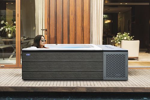 Above-ground hot tub - The Escape Chill - Cal Spas - rectangular / 1-person / acrylic
