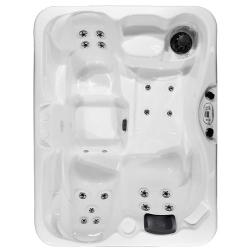 Above-ground hot tub - Kona - Cal Spas - rectangular / 3-seater / acrylic