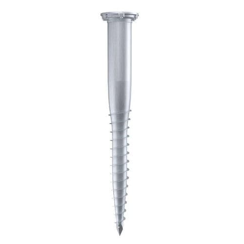 Screw pile - E 140X1600-E76-100 - Krinner Schraubfundamente - metal / pipe