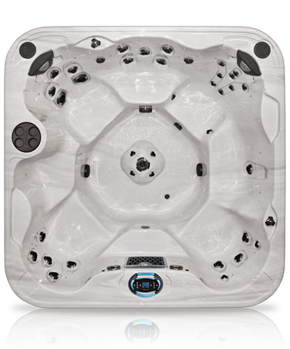 Above-ground hot tub - TRADITIONAL : HELIOS - COAST SPAS - square / 6-person / home