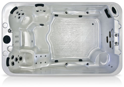 Above-ground swim spa - WELLNESS II LOUNGE - COAST SPAS - rectangular / not specified / home