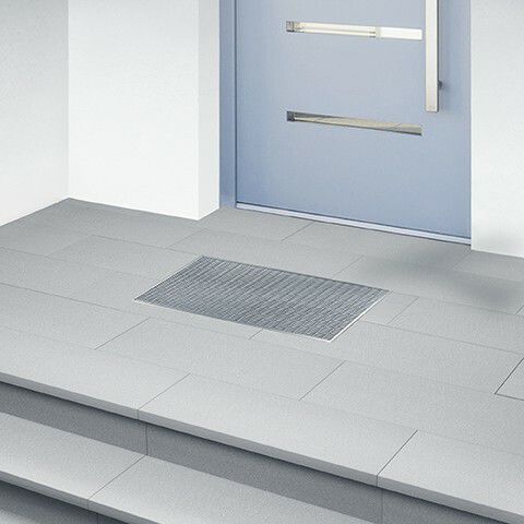 Commercial entrance mat - MEAGARD - MEA Water Management - MEA Bautechnik GmbH - home / polymer concrete / galvanised steel
