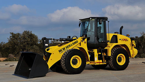 Rubber-tired loader - W170C - New Holland Construction - diesel / for construction