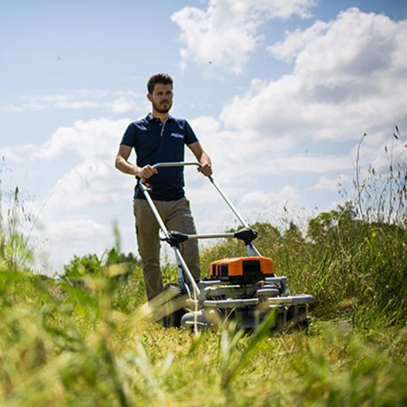 Walk-behind lawn mower - RASION 2 EASY - Pellenc S.A. - home / commercial / battery-powered