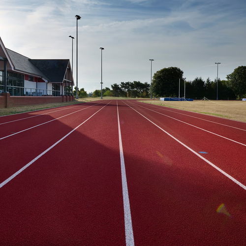 Outdoor sports flooring - BS / B2S - Polytan GmbH - elastomeric / rubber / for school