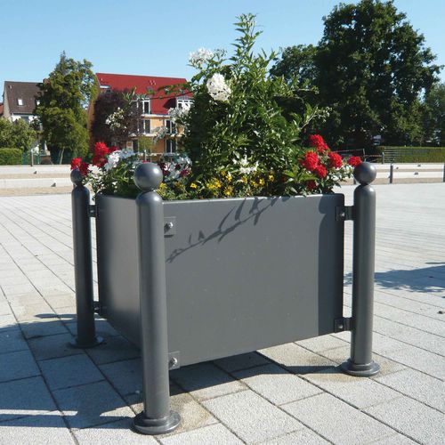 Steel planter - 4025.70PB - Schake GmbH - square / contemporary / outdoor