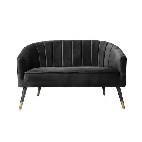 Contemporary sofa - Royal - KARLSSON CLOCKS - velvet / with armrests / brown