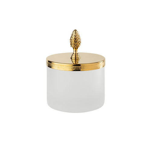 Cotton ball container - FS07C-624 - Cristal&Bronze