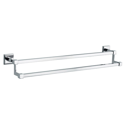 2-bar towel rack - C01-509 TRANSATLANTIQUE - Cristal&Bronze - wall-mounted / chrome