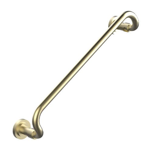 Brass grab bar - C22-513 C&Eacute;LESTE - Cristal&Bronze - straight / wall-mounted / commercial
