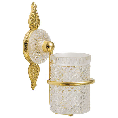 Commercial toothbrush holder - C45-521 CYGNE AIL&Eacute; - Cristal&Bronze