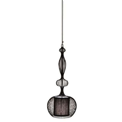 Pendant lamp - IMPERATRICE - FORESTIER - metal / fabric / contemporary