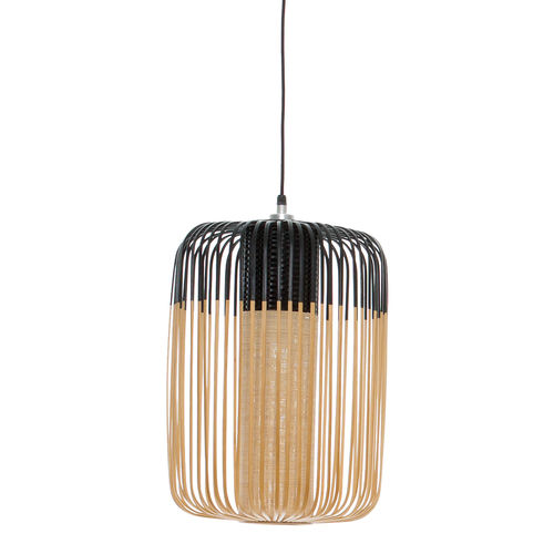 Pendant lamp - L - FORESTIER - fabric / bamboo / contemporary