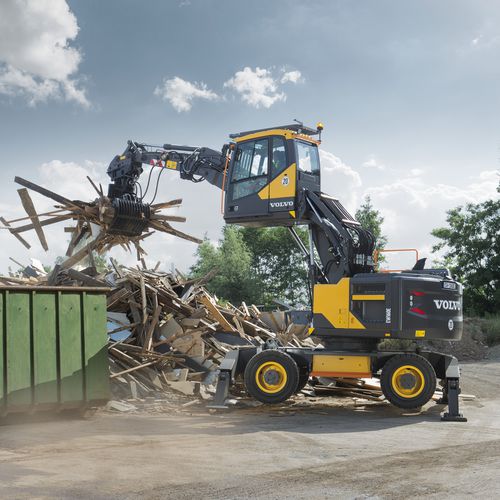 Medium excavator - EW160E - Volvo Construction Equipment Germany GmbH - rubber-tired / for construction / diesel