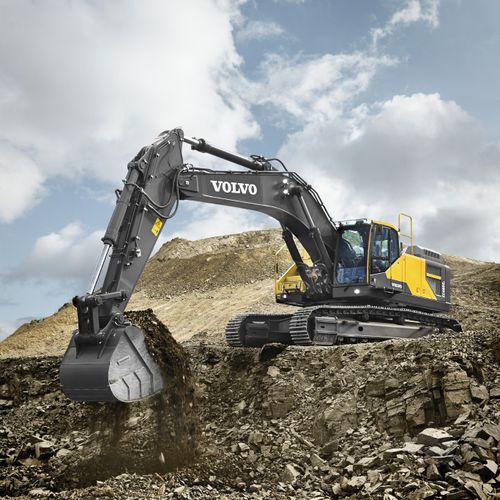 Crawler excavator - EC480E - Volvo Construction Equipment Germany GmbH - swivel / ergonomic / for construction
