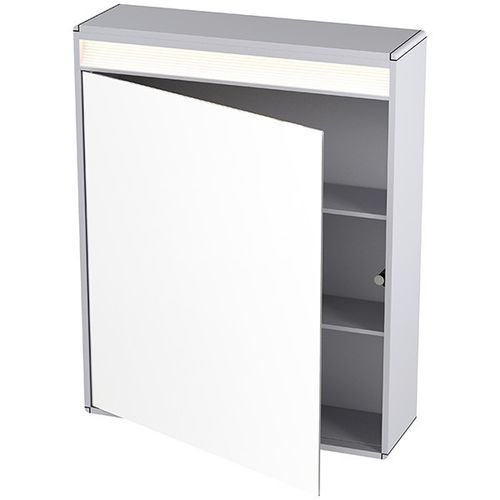 Bathroom mirror cabinet with built-in lighting - 8511 11 - ODF Paris - contemporary / aluminum / wall-mounted