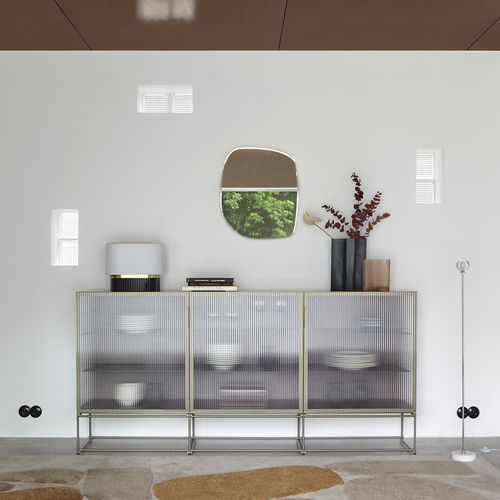Contemporary sideboard - CANALETTO - CINNA - wood / metal / glass