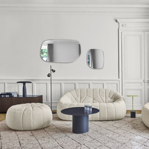 Wall-mounted mirror - PAMUKKALE - CINNA - contemporary / MDF / black