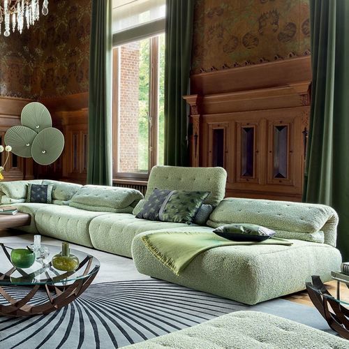 Modular sofa - LAGUNE - ROCHE BOBOIS - contemporary / fabric / polyurethane foam