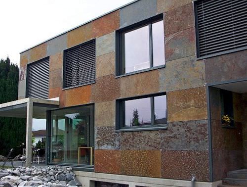 Sheet cladding - IMPORTED SLATE AUTUMN - Ardesia Mangini A & D snc - slate / matte / stone look